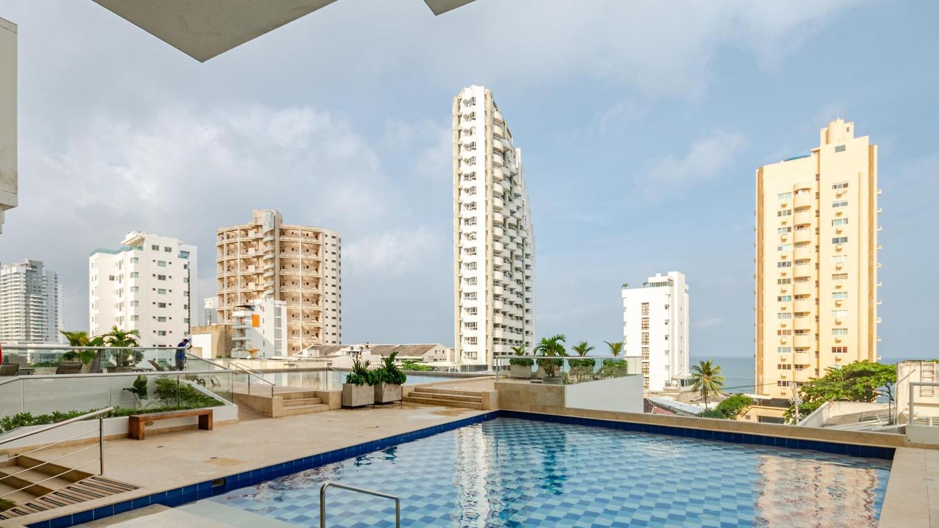 Apartamento Paraíso Costero De Lujo Con Vista Directa Al Mar Cartagena