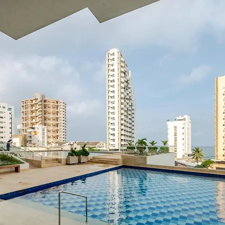 Apartamento Paraíso Costero De Lujo Con Vista Directa Al Mar Cartagena
