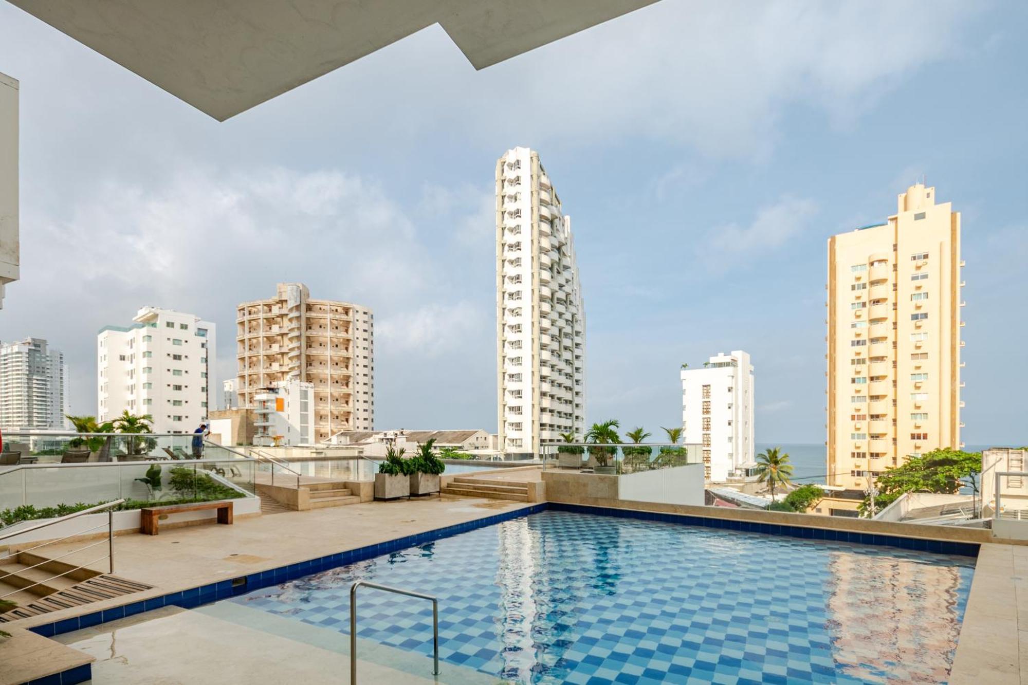 Apartamento Paraiso Costero De Lujo Con Vista Directa Al Mar Cartagena